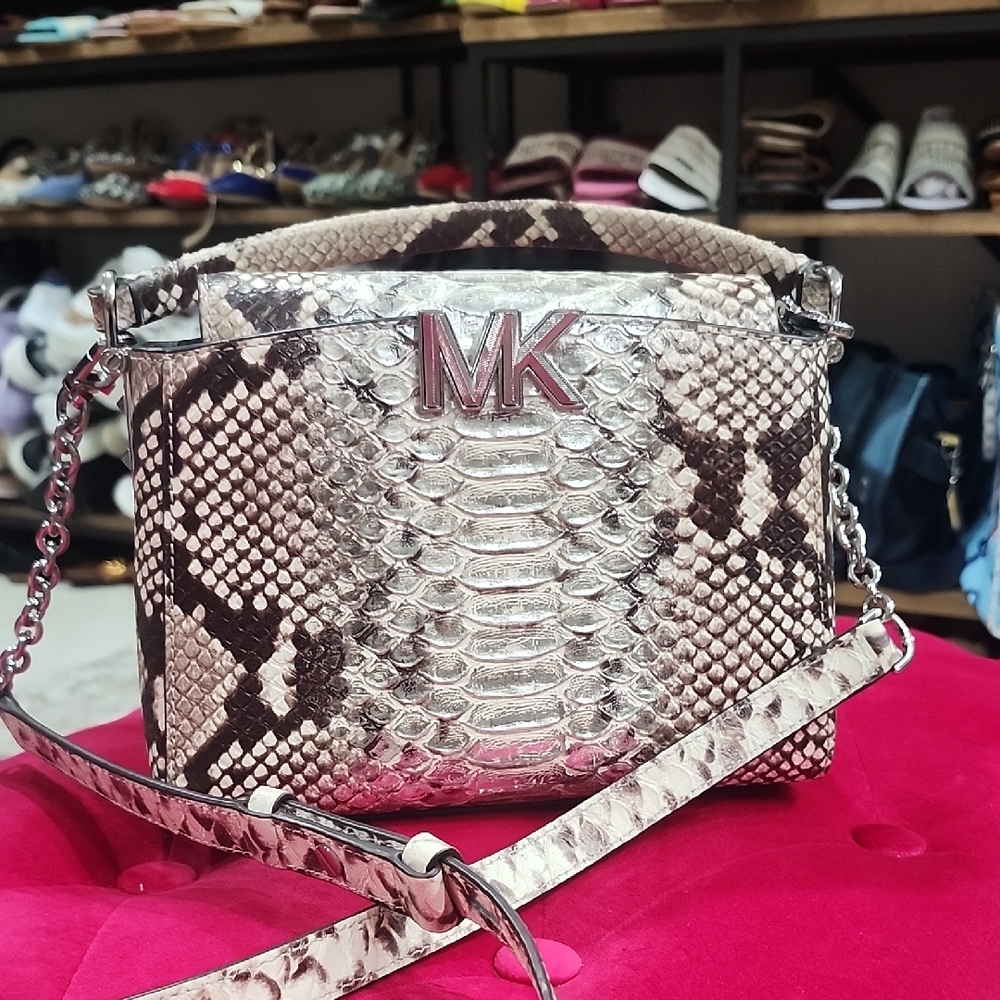 Michael Kors Snake Print Crossbody Bag